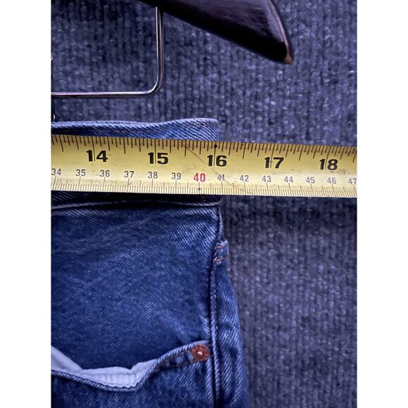 Levi's Premium 501 Jeans Womens 27x28 Blue Denim Straight Leg Button Fly Classic - Picture 4 of 11